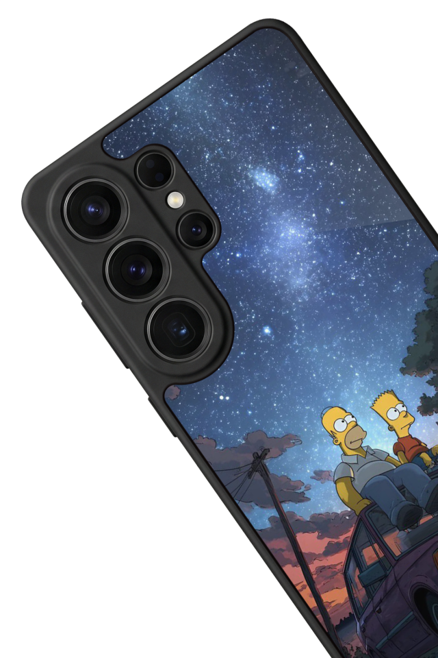 Samsung Galaxy S26 Ultra Uyumlu The Simpsons Tasarımlı Glossy Premium Kılıf