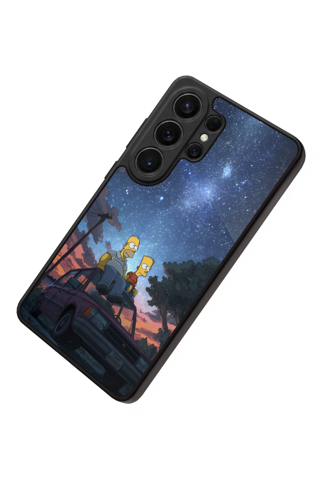 Samsung Galaxy S26 Ultra Uyumlu The Simpsons Tasarımlı Glossy Premium Kılıf