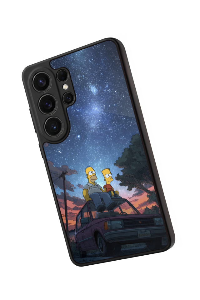 Samsung Galaxy S26 Ultra Uyumlu The Simpsons Tasarımlı Glossy Premium Kılıf