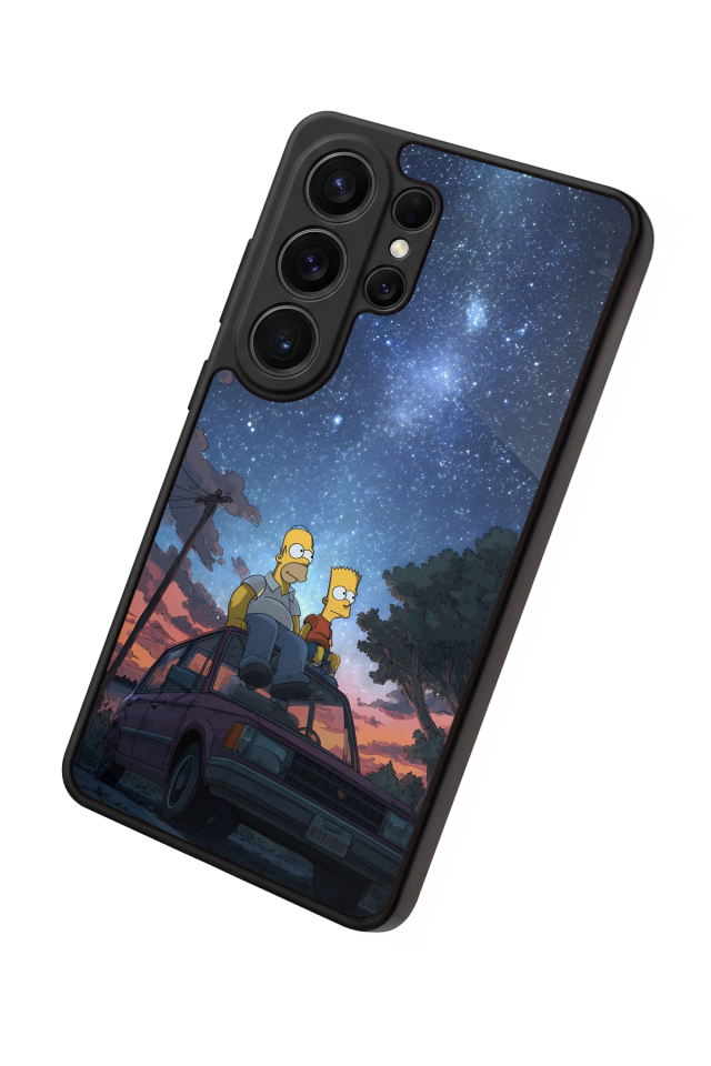 Samsung Galaxy S26 Ultra Uyumlu The Simpsons Tasarımlı Glossy Premium Kılıf