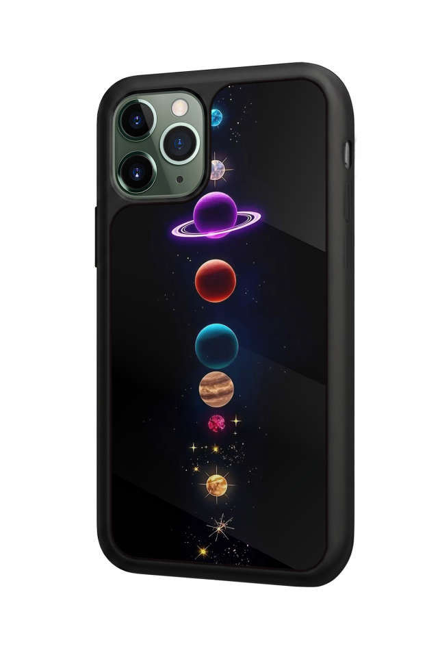 iPhone 11 Pro Max Uyumlu Uzay Tasarımlı Glossy Premium Kılıf