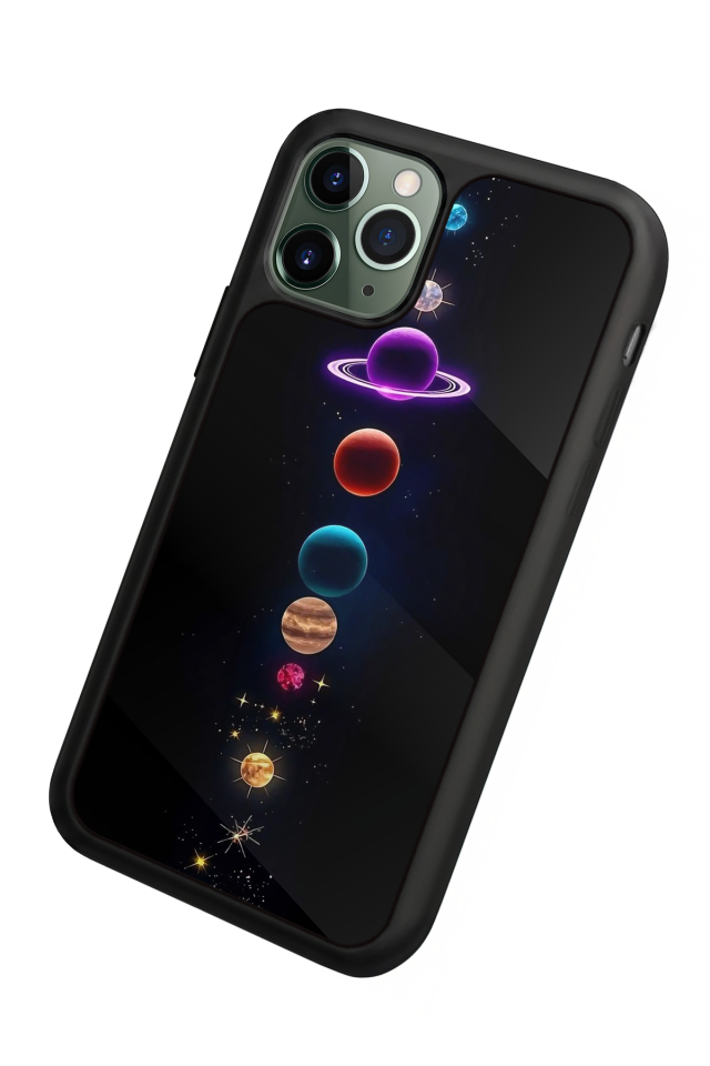 iPhone 11 Pro Max Uyumlu Uzay Tasarımlı Glossy Premium Kılıf