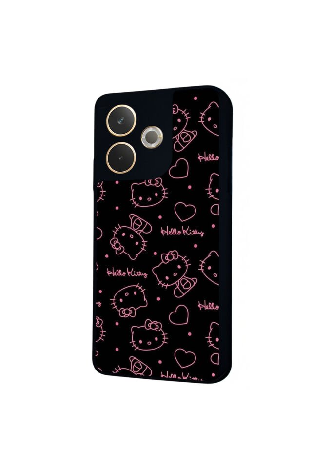 Oppo A5 Pro Uyumlu HelloKitty Tasarımlı Glossy Premium Kılıf