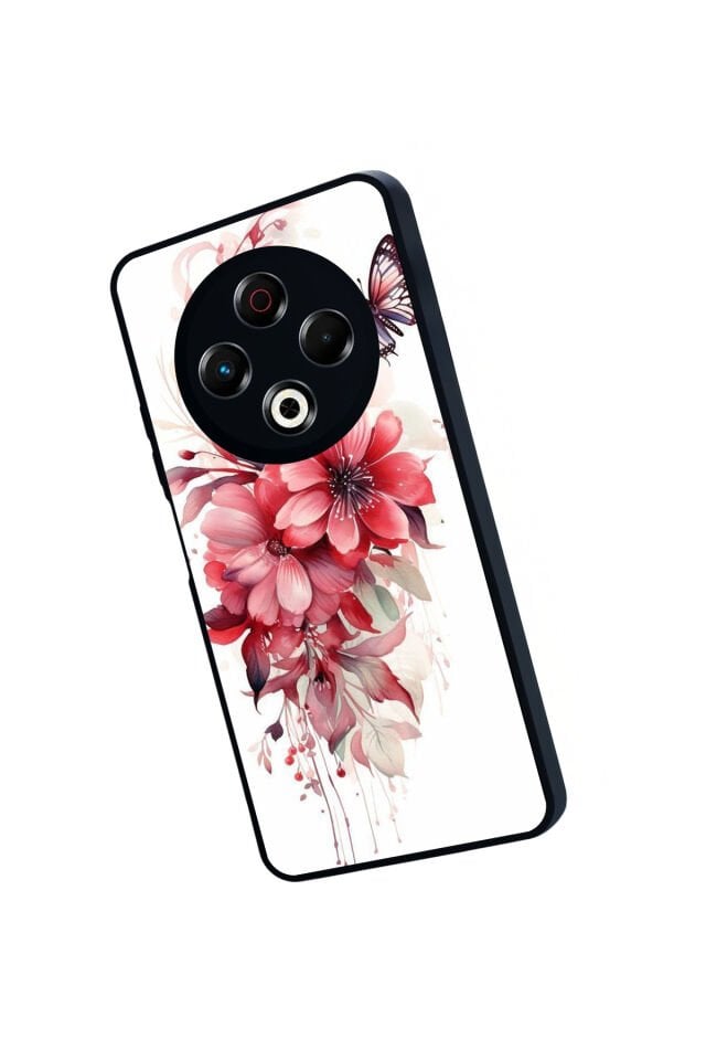 Tecno Spark 30 Uyumlu Floral Tasarımlı Glossy Premium Kılıf