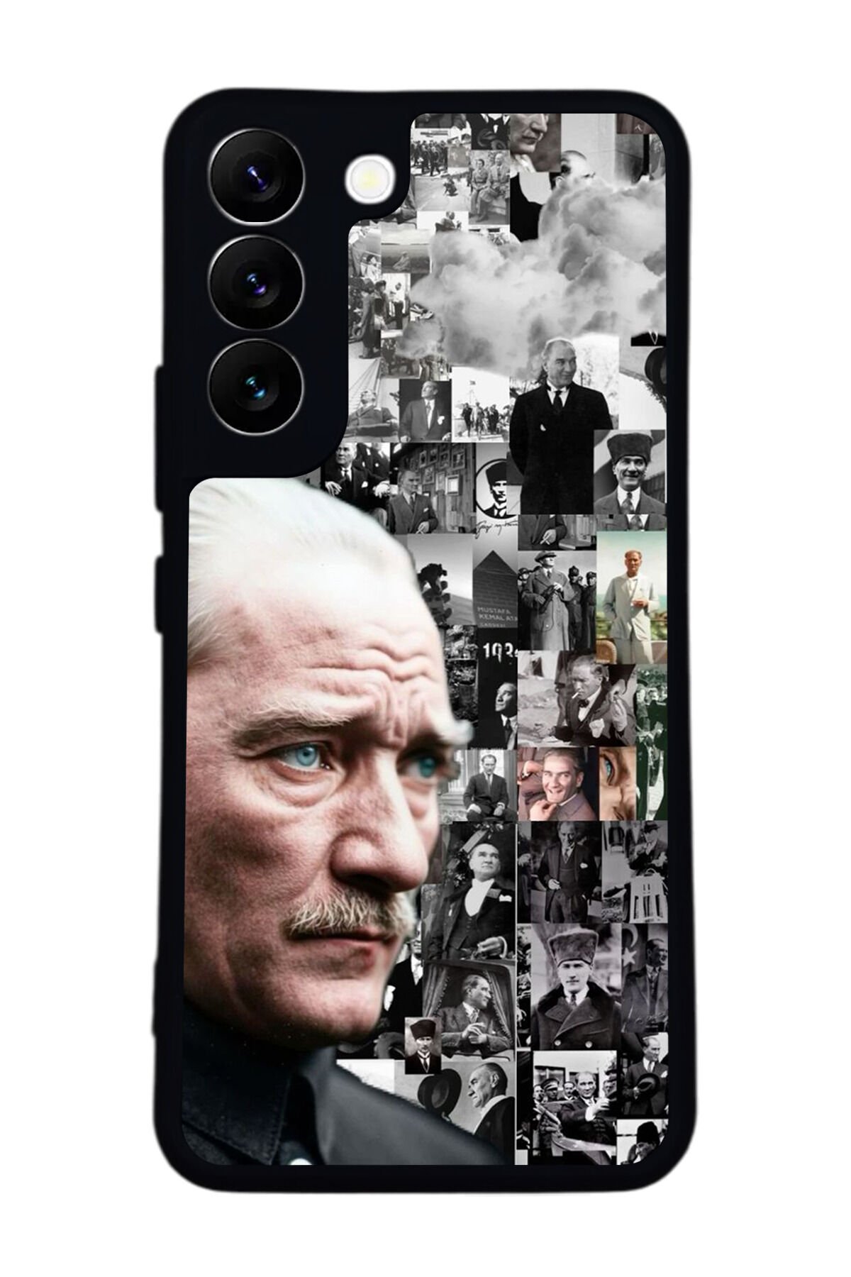 Samsung Galaxy S22 Uyumlu Mustafa Kemal Ataturk Tasarımlı Glossy Premium Kılıf