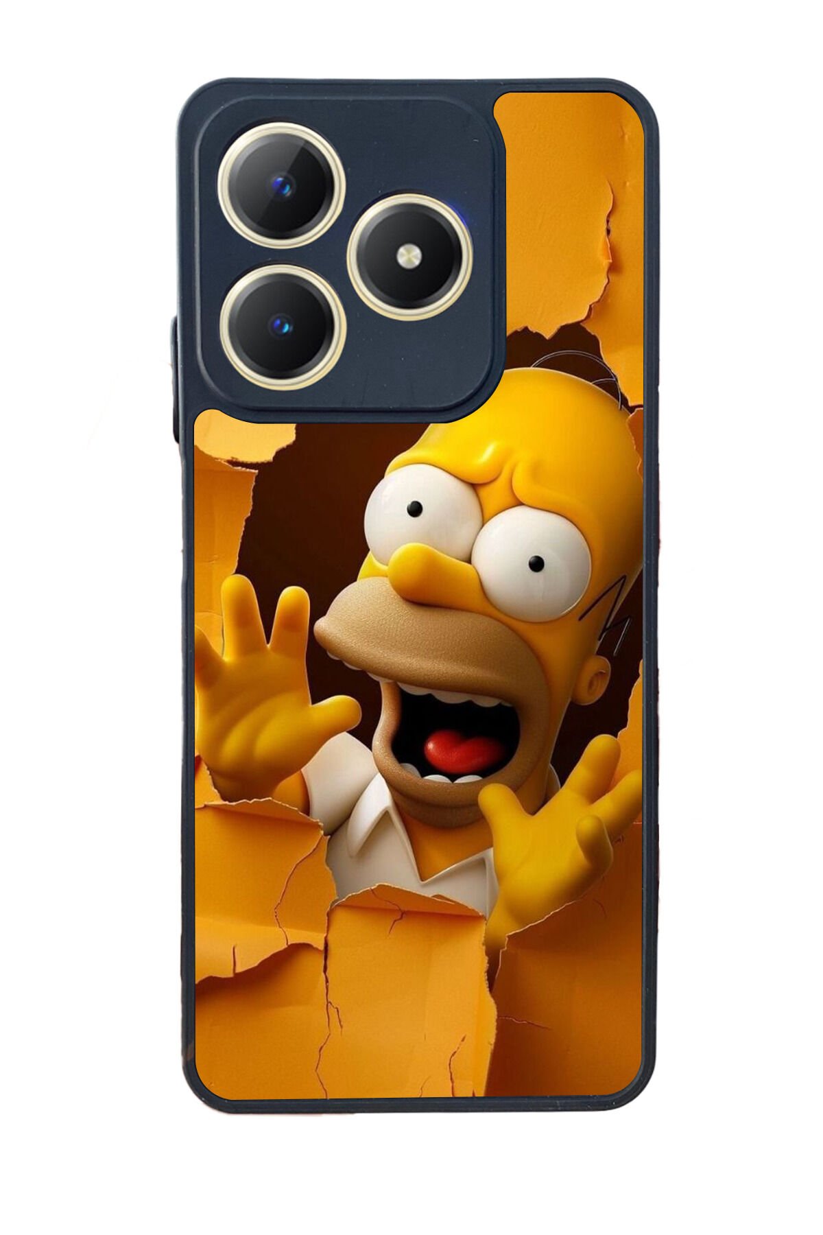 Realme C63 Mat Uyumlu Siyah Kılıf – Yumuşak Silikon, Koruyucu, Şok Emici Kapak