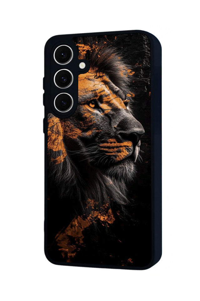 Samsung Galaxy A16 Uyumlu Aslan Tasarımlı Glossy Premium Kılıf