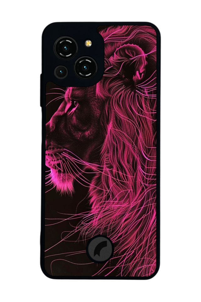 Reeder S23 Pro Max Uyumlu Aslan Tasarımlı Glossy Premium Kılıf