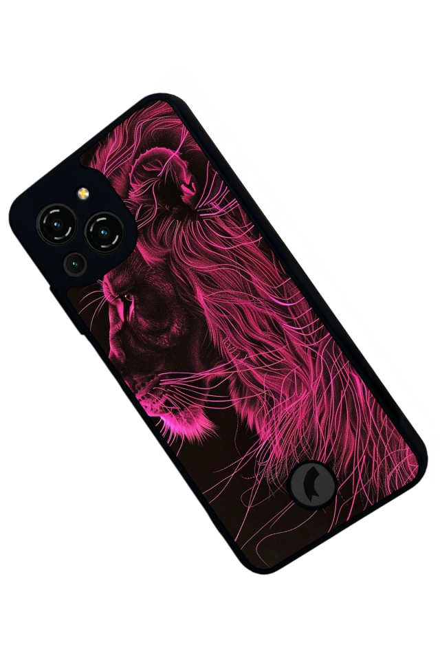 Reeder S23 Pro Max Uyumlu Aslan Tasarımlı Glossy Premium Kılıf