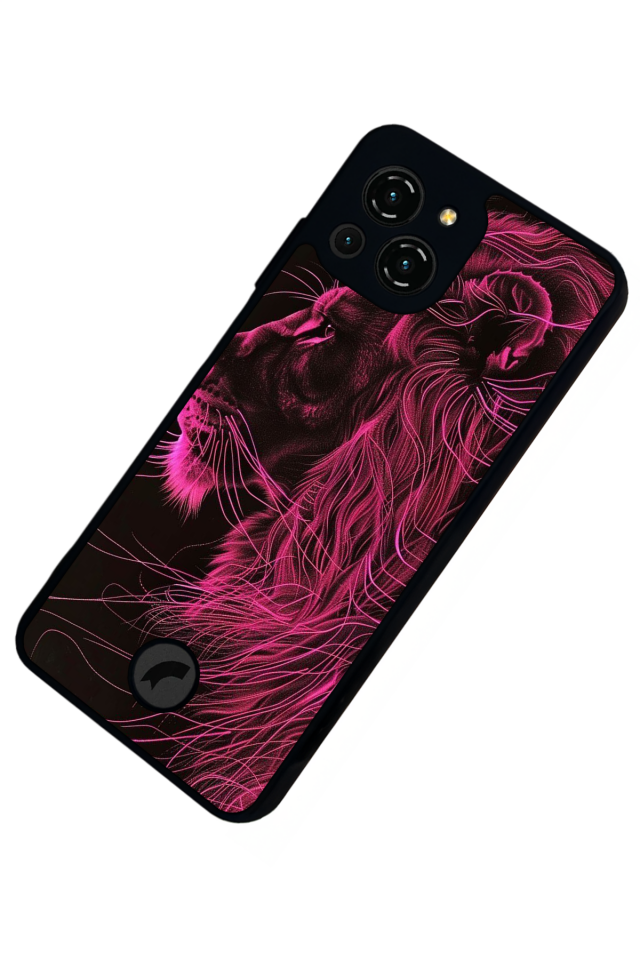 Reeder S23 Pro Max Uyumlu Aslan Tasarımlı Glossy Premium Kılıf