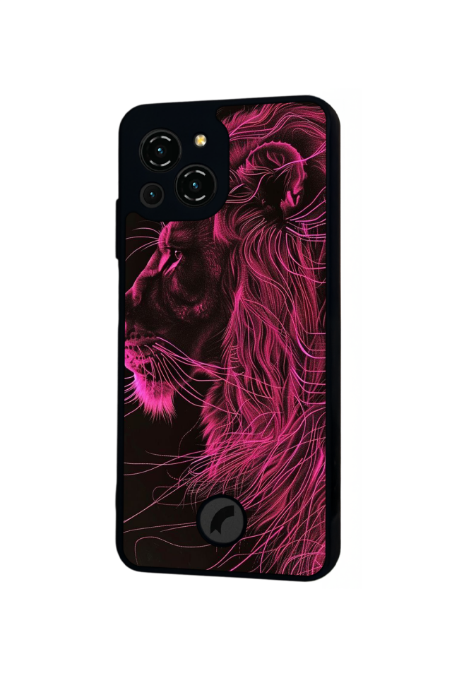 Reeder S23 Pro Max Uyumlu Aslan Tasarımlı Glossy Premium Kılıf