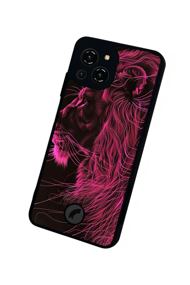 Reeder S23 Pro Max Uyumlu Aslan Tasarımlı Glossy Premium Kılıf