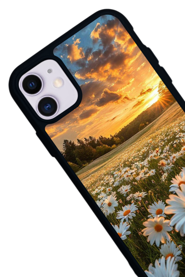 iPhone 11 Uyumlu Cicek Tasarımlı Glossy Premium Kılıf