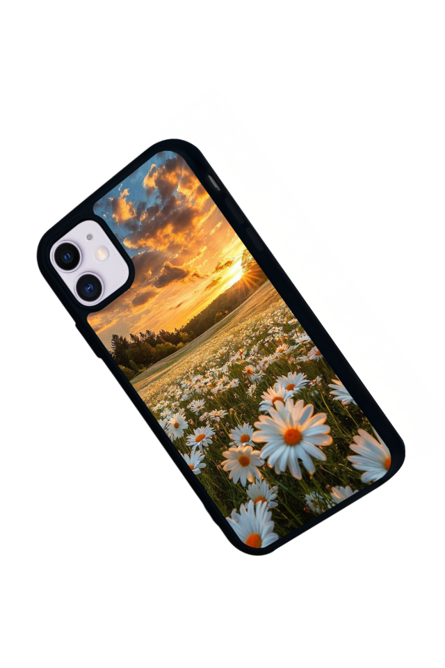 iPhone 11 Uyumlu Cicek Tasarımlı Glossy Premium Kılıf