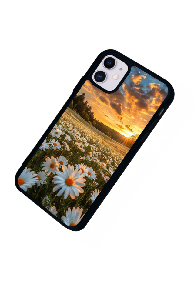 iPhone 11 Uyumlu Cicek Tasarımlı Glossy Premium Kılıf