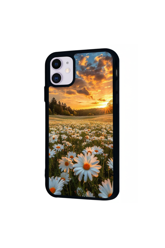 iPhone 11 Uyumlu Cicek Tasarımlı Glossy Premium Kılıf