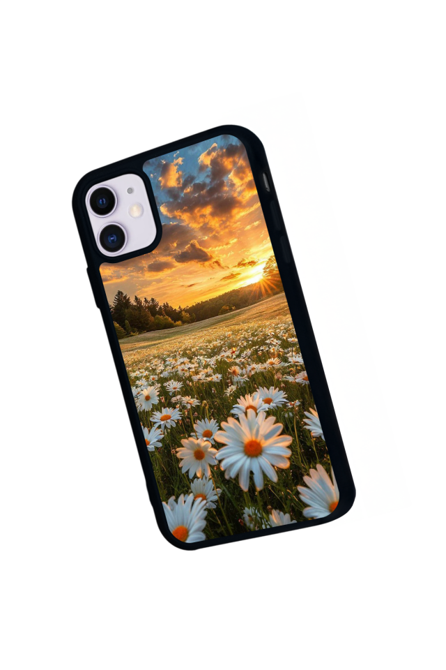 iPhone 11 Uyumlu Cicek Tasarımlı Glossy Premium Kılıf