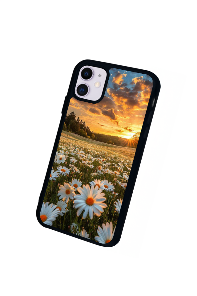 iPhone 11 Uyumlu Cicek Tasarımlı Glossy Premium Kılıf