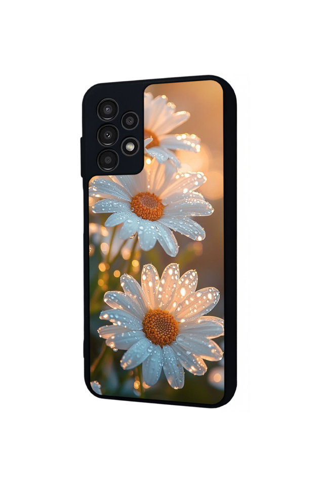 Samsung Galaxy A13 Uyumlu Cicek Tasarımlı Glossy Premium Kılıf