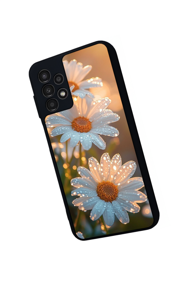 Samsung Galaxy A13 Uyumlu Cicek Tasarımlı Glossy Premium Kılıf