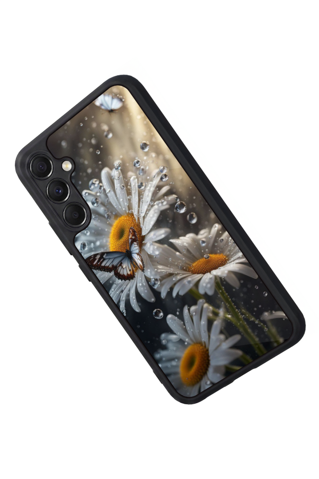 Samsung Galaxy M34 Uyumlu Cicek Tasarımlı Glossy Premium Kılıf