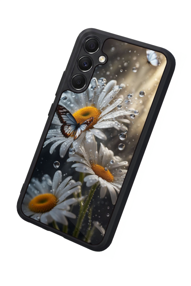 Samsung Galaxy M34 Uyumlu Cicek Tasarımlı Glossy Premium Kılıf
