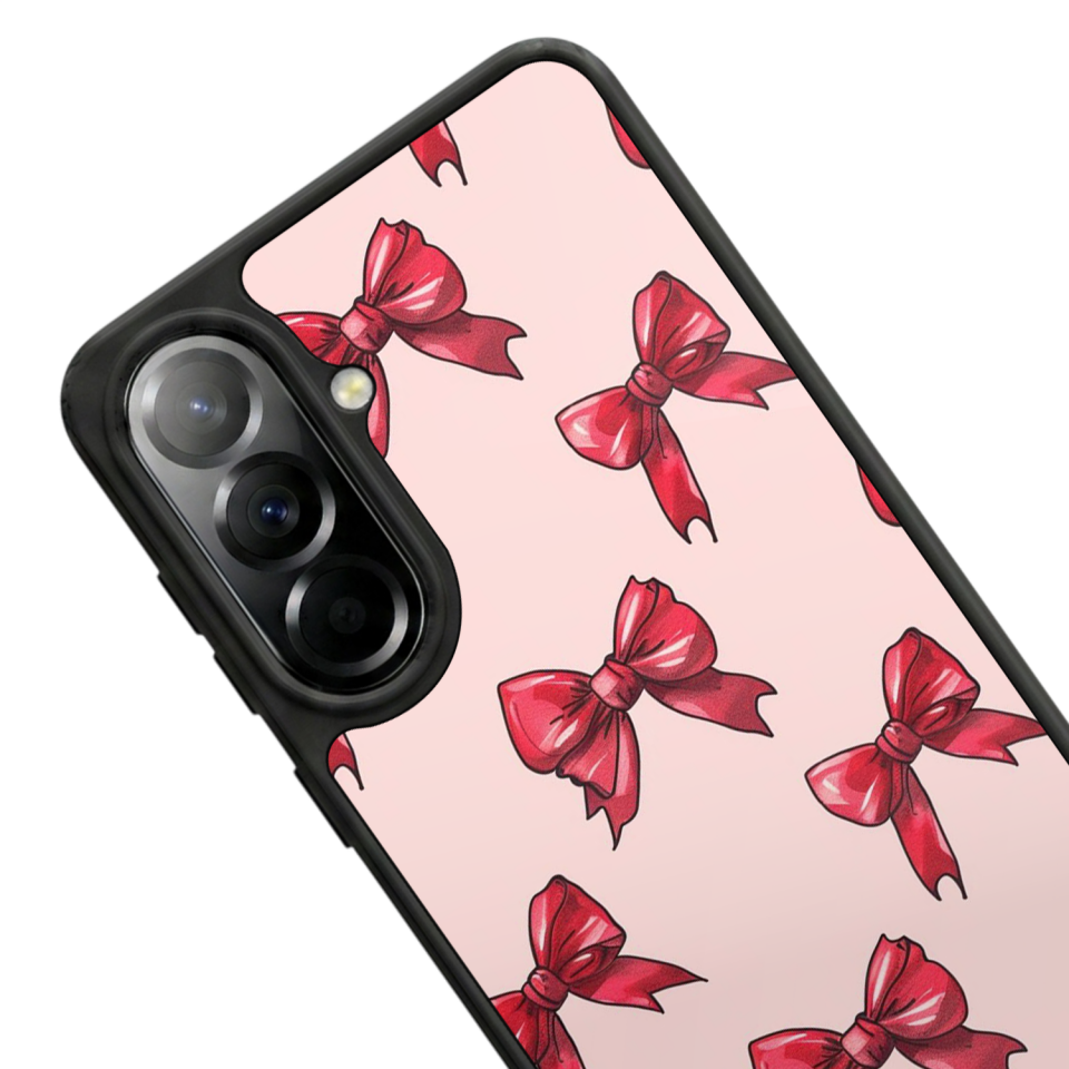 Samsung Galaxy A37 Uyumlu Kurdele Tasarımlı Glossy Premium Kılıf