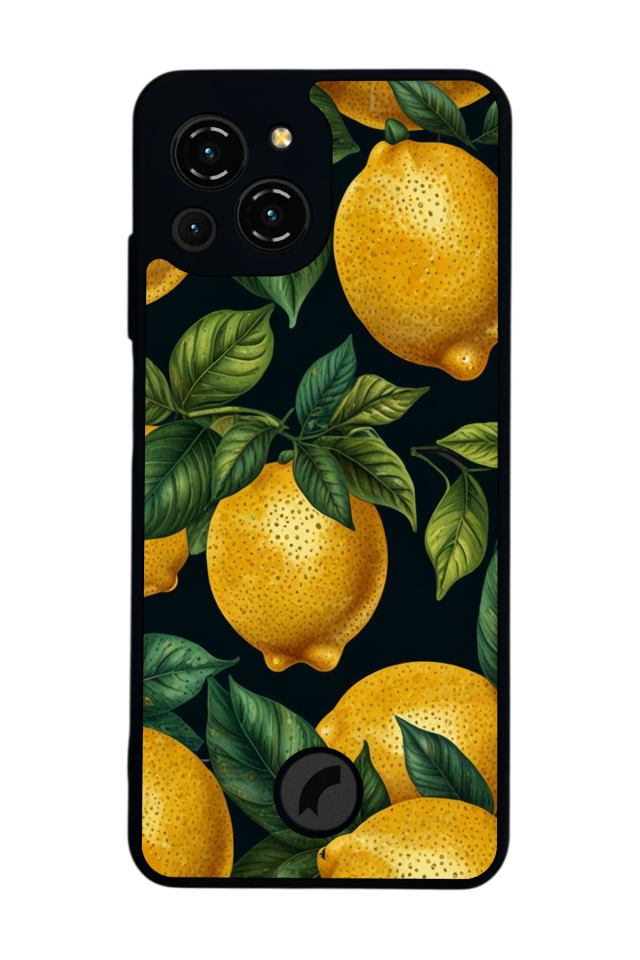 Reeder S23 Pro Max Uyumlu Limon Tasarımlı Glossy Premium Kılıf