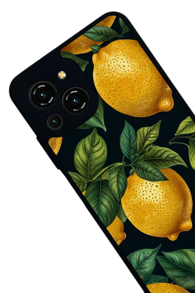 Reeder S23 Pro Max Uyumlu Limon Tasarımlı Glossy Premium Kılıf