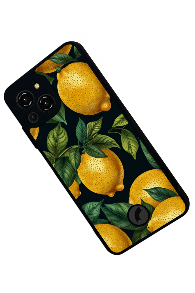 Reeder S23 Pro Max Uyumlu Limon Tasarımlı Glossy Premium Kılıf