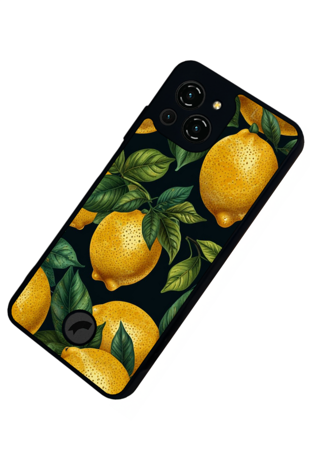 Reeder S23 Pro Max Uyumlu Limon Tasarımlı Glossy Premium Kılıf