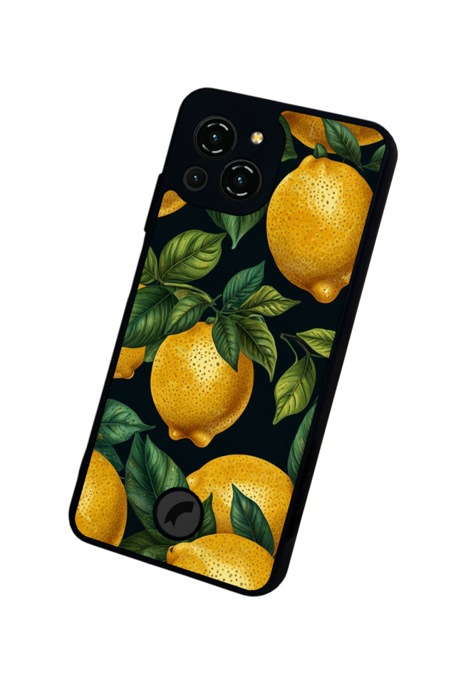 Reeder S23 Pro Max Uyumlu Limon Tasarımlı Glossy Premium Kılıf