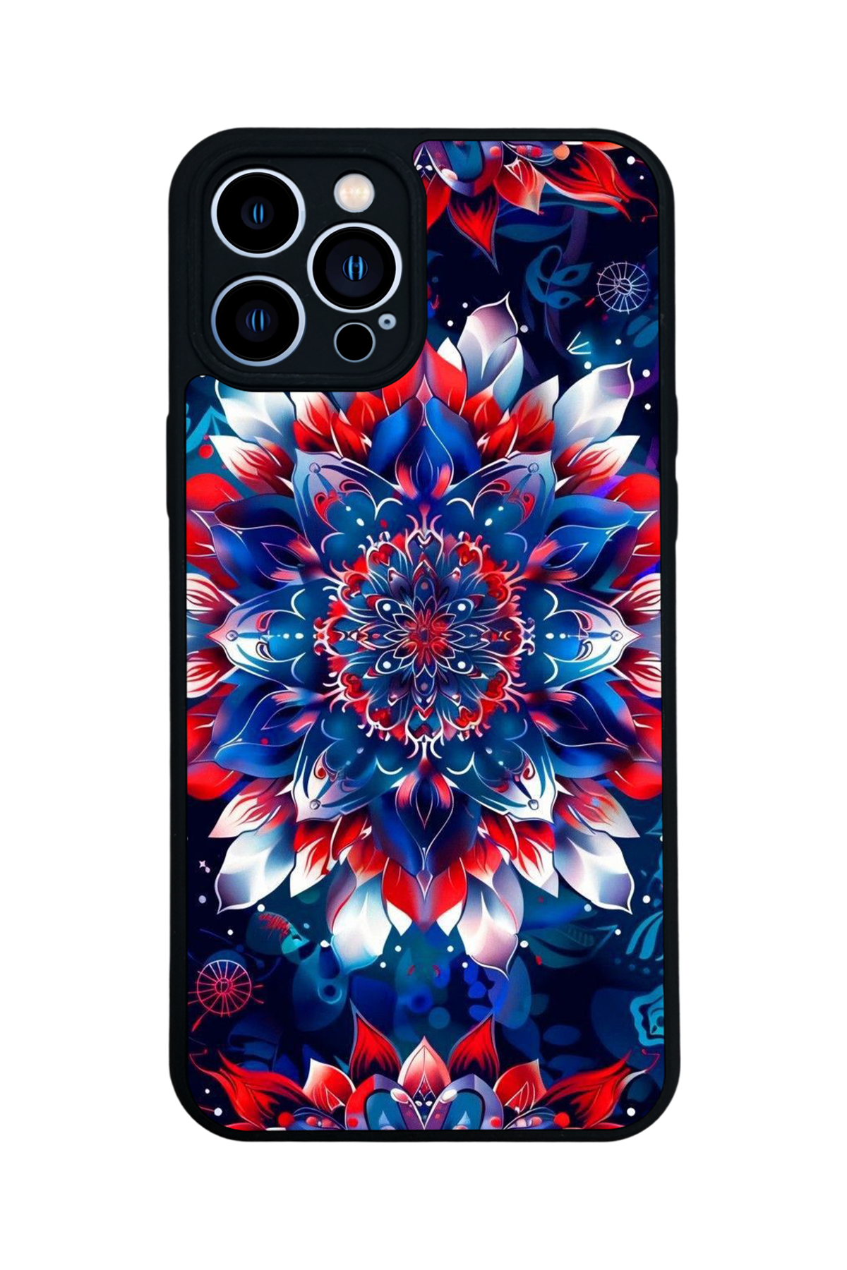 iPhone 13 Pro Max Uyumlu Mandala Tasarımlı Glossy Premium Kılıf