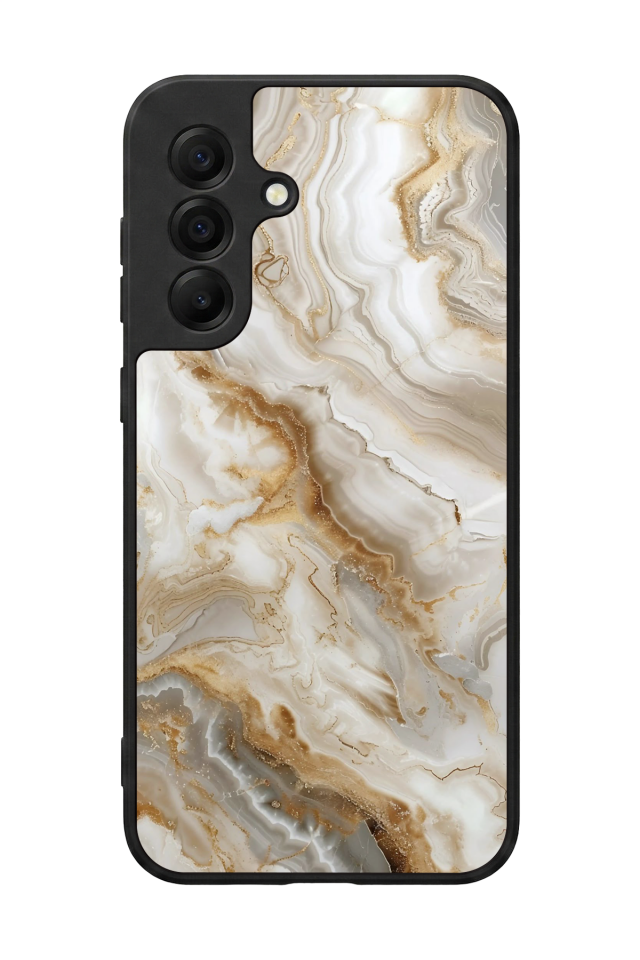 Samsung Galaxy A17 Uyumlu Mermer Marble Tasarımlı Glossy Premium Kılıf