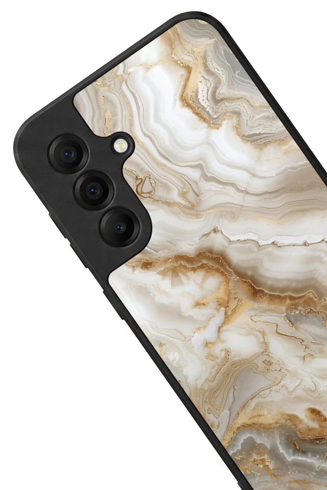 Samsung Galaxy A17 Uyumlu Mermer Marble Tasarımlı Glossy Premium Kılıf