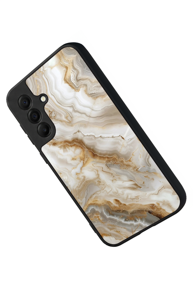 Samsung Galaxy A17 Uyumlu Mermer Marble Tasarımlı Glossy Premium Kılıf