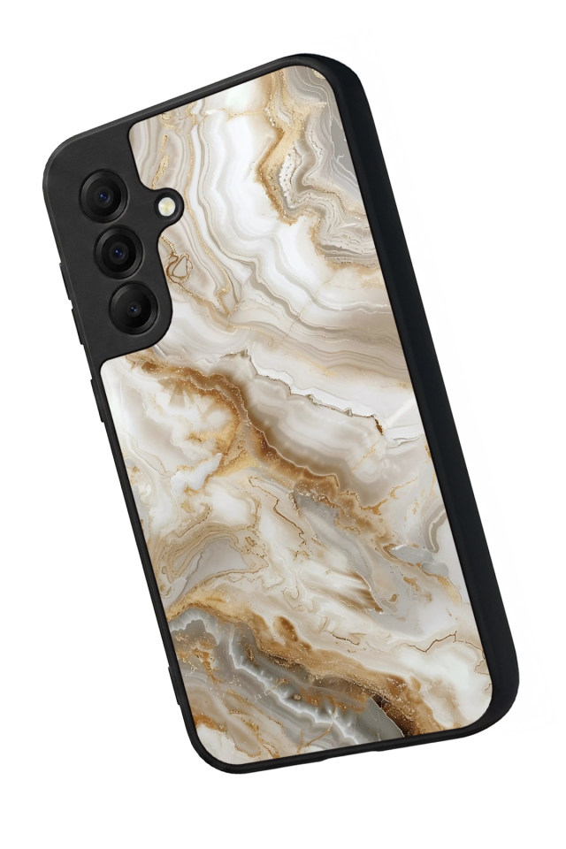 Samsung Galaxy A17 Uyumlu Mermer Marble Tasarımlı Glossy Premium Kılıf