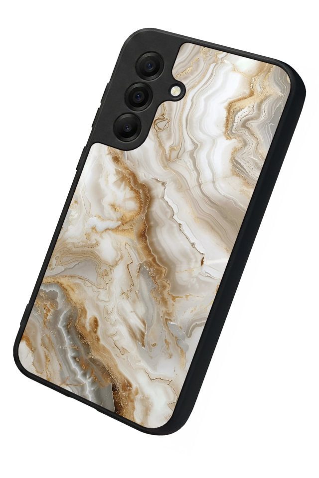 Samsung Galaxy A17 Uyumlu Mermer Marble Tasarımlı Glossy Premium Kılıf
