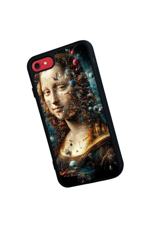 iPhone SE Uyumlu Monalisa Tasarımlı Glossy Premium Kılıf