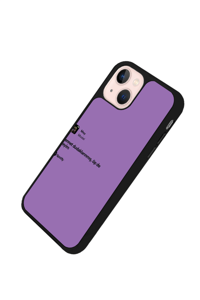 iPhone 13/14 Uyumlu Sarki Sozleri Tasarımlı Glossy Premium Kılıf
