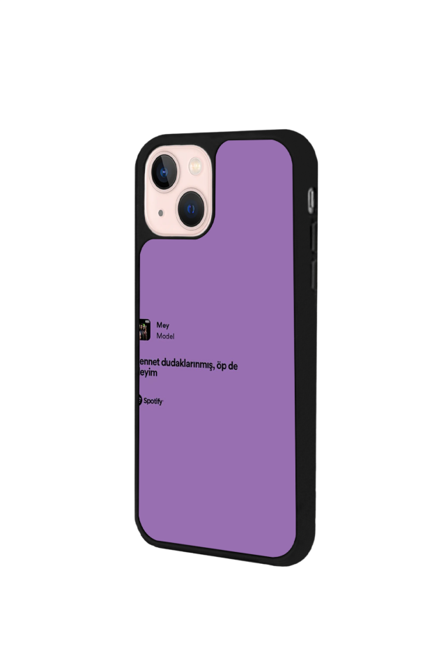 iPhone 13/14 Uyumlu Sarki Sozleri Tasarımlı Glossy Premium Kılıf