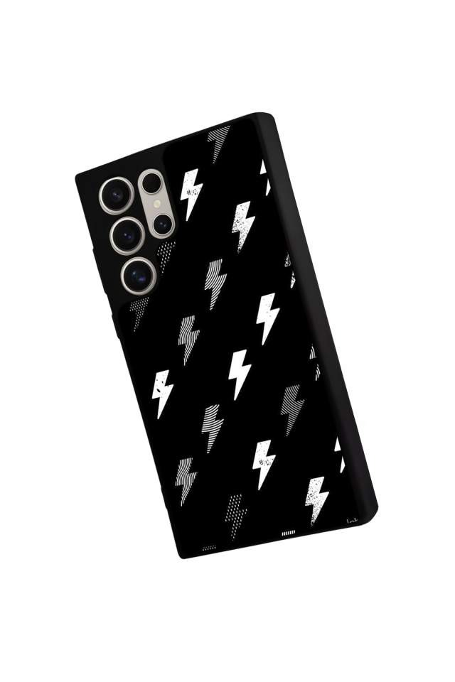 Samsung Galaxy S24 Ultra Uyumlu Simsek Tasarımlı Glossy Premium Kılıf