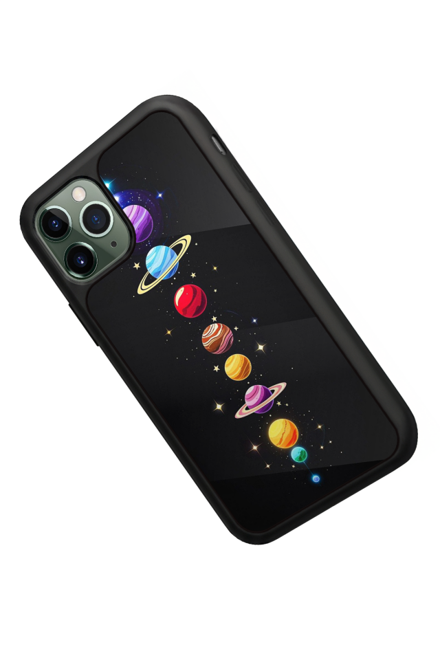 iPhone 11 Pro Max Uyumlu Uzay Tasarımlı Glossy Premium Kılıf