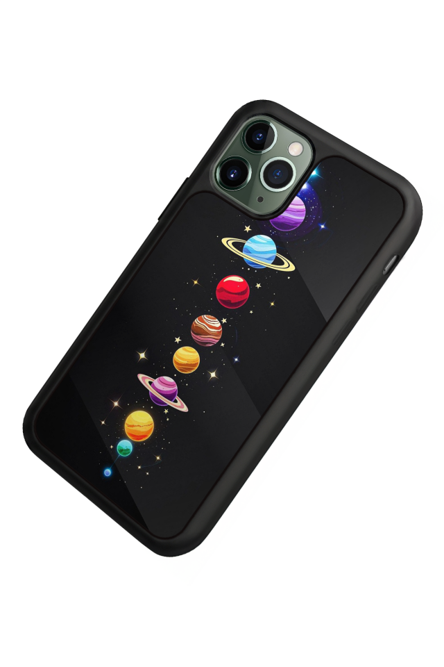 iPhone 11 Pro Max Uyumlu Uzay Tasarımlı Glossy Premium Kılıf