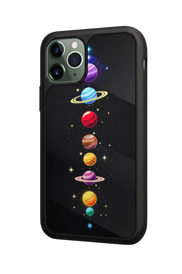 iPhone 11 Pro Max Uyumlu Uzay Tasarımlı Glossy Premium Kılıf