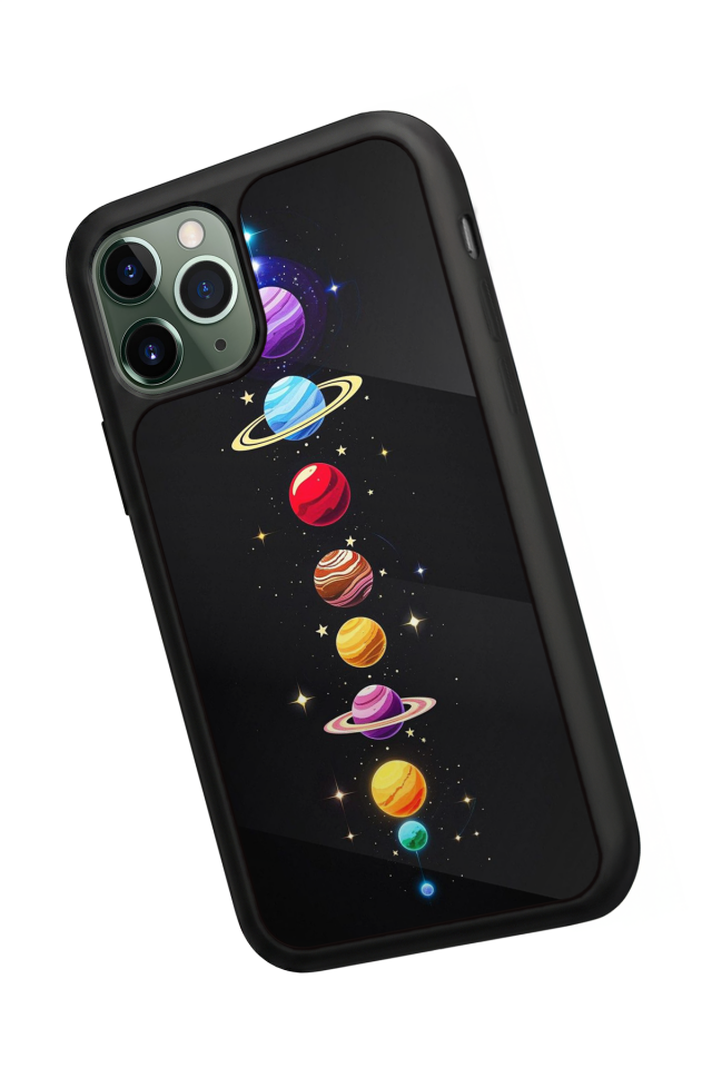 iPhone 11 Pro Max Uyumlu Uzay Tasarımlı Glossy Premium Kılıf