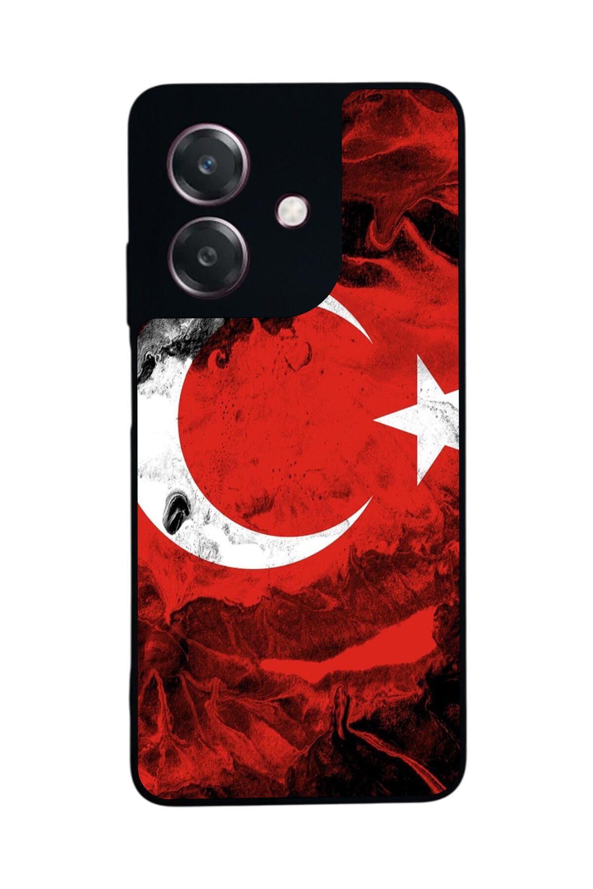 Oppo A3 5G Uyumlu Türk Bayragi Tasarımlı Glossy Premium Kılıf