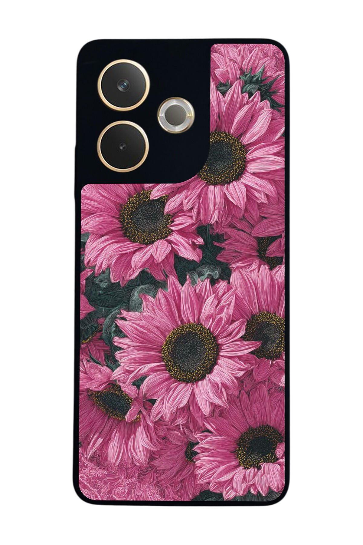 Oppo A5 Pro Uyumlu Cicek Tasarımlı Glossy Premium Kılıf