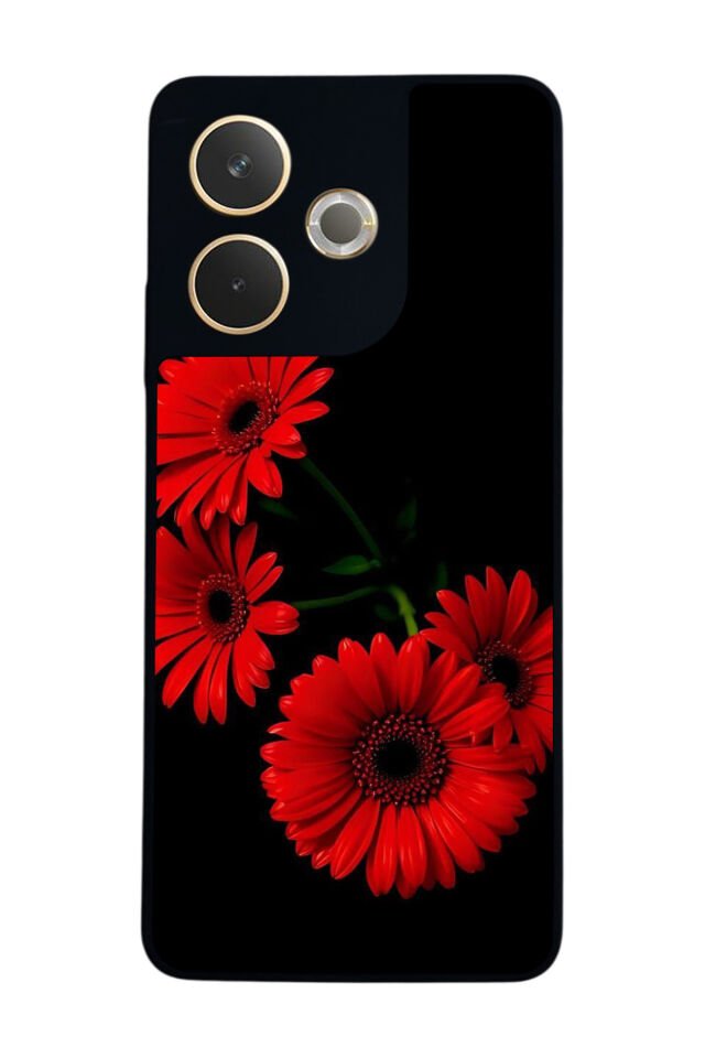 Oppo A5 Pro Uyumlu Cicek Tasarımlı Glossy Premium Kılıf