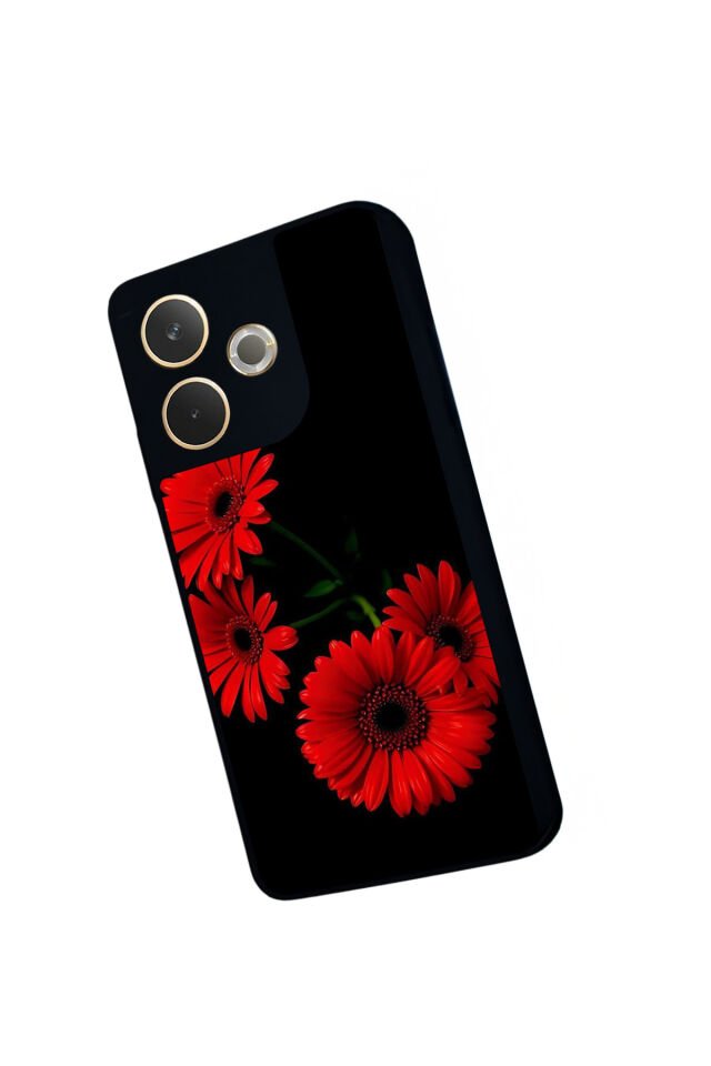 Oppo A5 Pro Uyumlu Cicek Tasarımlı Glossy Premium Kılıf